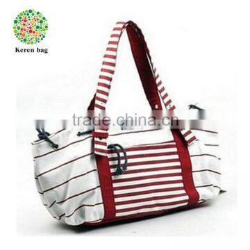 Fashion lady canvas shopping handbag