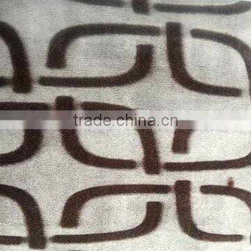 China Factory Manufucture Carving Flannel Fleece Fabric Flannel Blanket