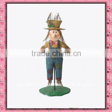 wrought iron art Metal crafts Scarecrow Figurine