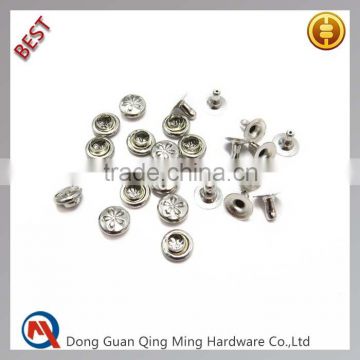 6mm Custom Logo Brass Rivets For Clothes