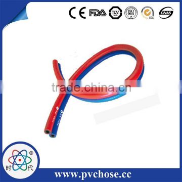 6mm 9mm pvc and rubber Oxyen Acetylene twin hose,pvc and rubber mono-hose,green and red twin welding hose for air