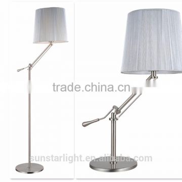 Modern Decorative Arts Foldable Flexible Rocker Arms Floor Lamp/Light and Table Lamp/Light Sets