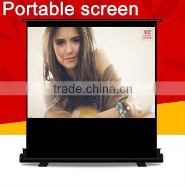 Hot sale matte white ground business screen, portable projection screen, business table projection screen