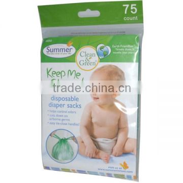 Recycled materials Baby nappy sacks With scented Made in China