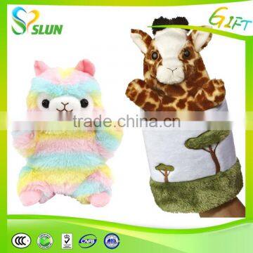 Hot Sales Custom Childrens Hand Puppet Cat Plush Toy for Sale photo-2
