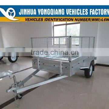 7x5 hot dipped galvanized cage trailer