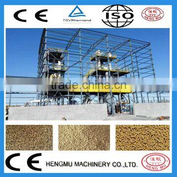 Short construction period complete wood pellet line for sale