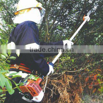 gasoline tree pruning long pole chain saw/tree trimmer 25.4cc