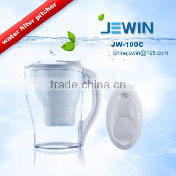 2.5L Water filter pitcher with manual or digital counter