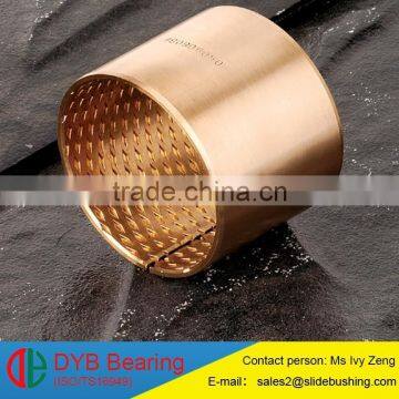 Brass bush with high quality wall thickness 1-2.5mm bronze wrapped FB090 FB092 oil dot brass copper bushing