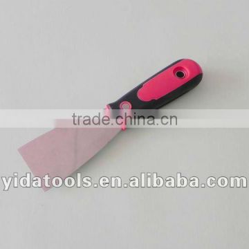 Wallpaper scraper with rubber plastic handle