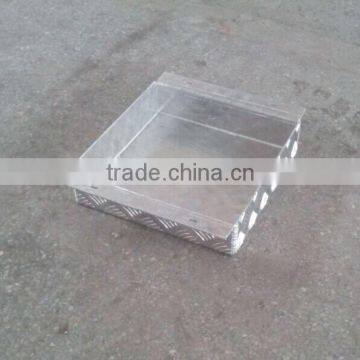 small Aluminum box, aluminum tool box, aluminum checkered plate box, kit box