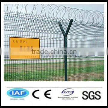 wholesale alibaba China CE&ISO certificated y shaped fence with barbed wire(pro manufacturer)