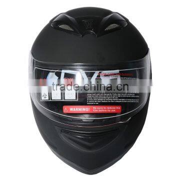 Dual Visor Matte Black Street Sport Bike Full Face Motorcycle Helmet M/L/XL photo-2