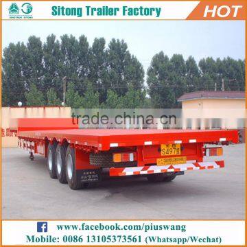 high quality customized container semi trailer 20ft 40ft flatbed trailer manufacturers