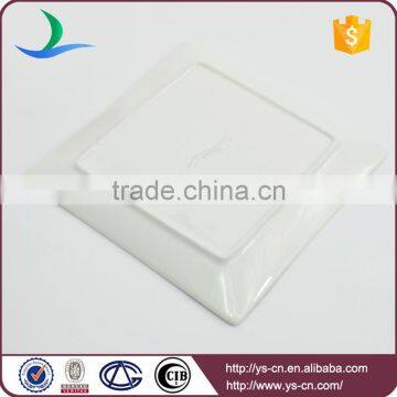 New Product Square Shape White Catering Ceramic Plate photo-4
