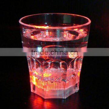 multi color change LED luminous glass plastic cup cup tumbler drinkware for KTV Bar promotion