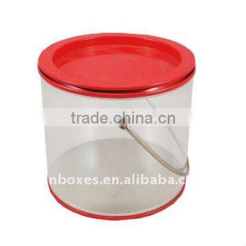 Sell Red Round Tin PET Bucket