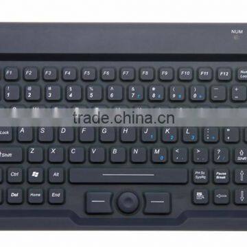 Compact Size Industrial Keyboard with Built-in Mouse USB and PS/2 rugged and waterproof JH-IKB85