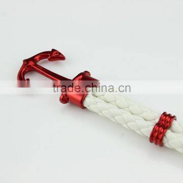 European and American Popular Anchor Bracelet for Men and Women Leather Bracelet photo-3