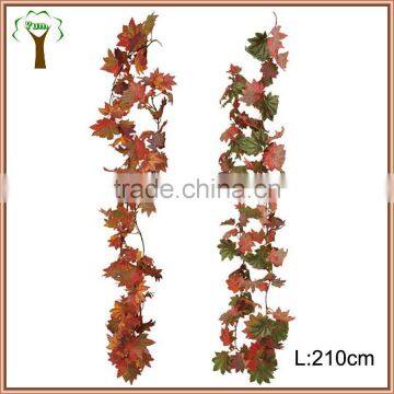 artificial maple leaf vine for wall decoration