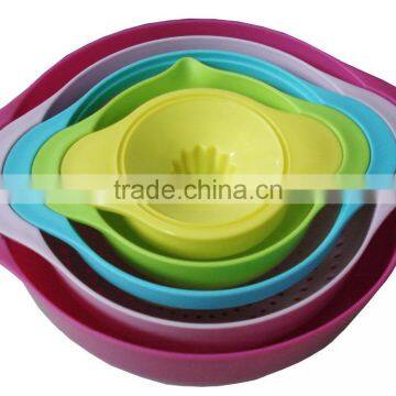 5pcs Plastic Lemon Juicer and Colaner in Mixing Bowl Set photo-2