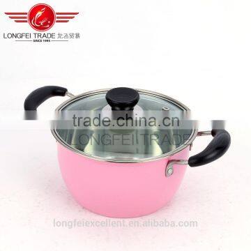 Yiwu Factory Wholesale Colorful Stainless Steel Soup Boilling Pot Set photo-3