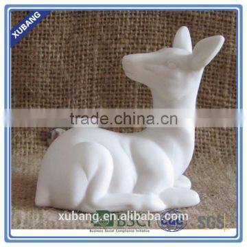 Mini deer White Ceramic Deer figurine