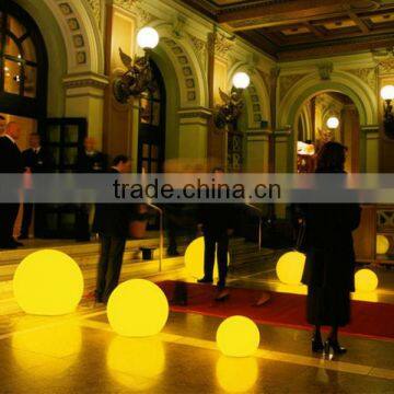 PE Material Blow up Furniture Garden Used Human Plastic LED Light Luminous Ball photo-2