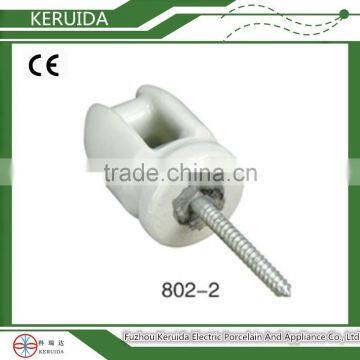 White Brown Color Porcelain Wiring 801-1 Insulator photo-2