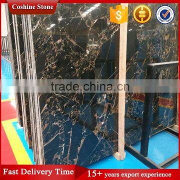 Top Polished Athens Black and Gold Vein Marble photo-2