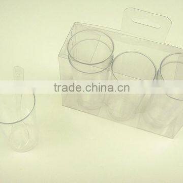 Plastic transparent round cup/dish