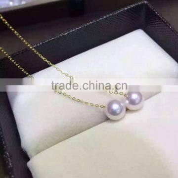 7-7.5mm white Akoya pearls latest earring designs