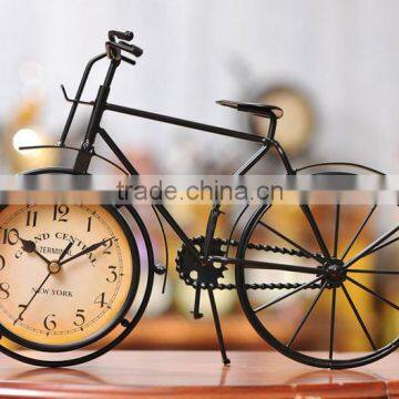 Creative Bicycle Shape Steel Material Table Clock