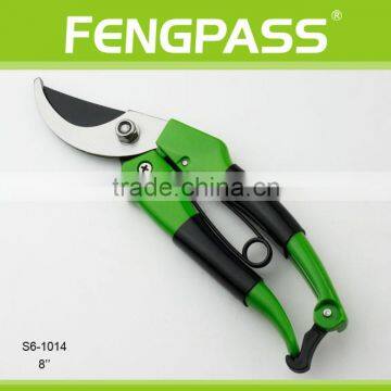 S6-1014 8'' PP +TPR handle with Stainless Steel Classical good quality and good useful Garden Scissors