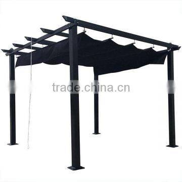 3x3m Outdoor Square Easily Assembled Metal Pergola Gazebo