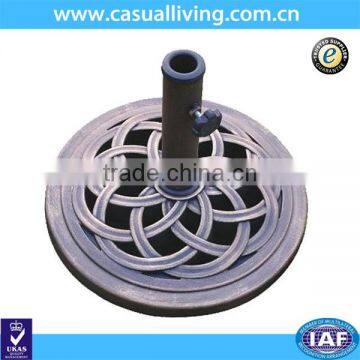 Hot Sell 17.7 Inch Diameter Cast Iron Umbrella Base Parts