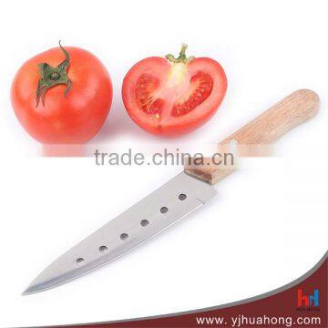 Wooden Handle Stainless Steel Kitchen Knives,sashimi Knives,petty Knives With 6 Holes photo-3