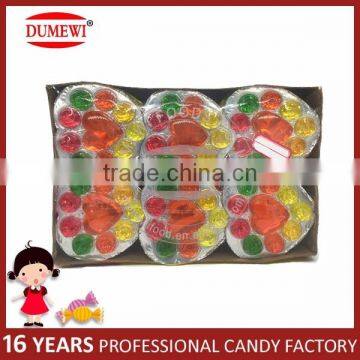 Halal Heart and Rose Shaped Fruity Jelly Cube Candy photo-2