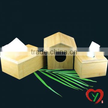 Wholesale square bamboo tissue box