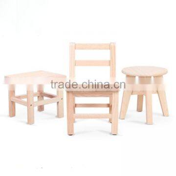 Lovely Cute Pretty Custom Shape Eco-friendly Wooden Feet Stool for Children photo-2