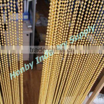 6mm Wholesaled Hanging Room Divider Golden Ball Chain