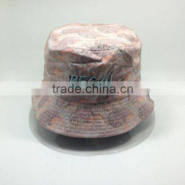 Wide Brim Printed Bucket Hat Custom Double Sided Hat Reversable Hat photo-3