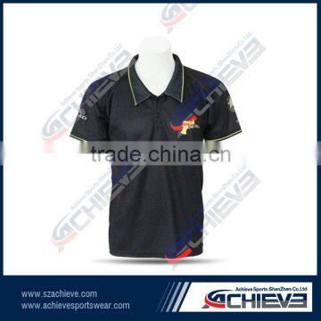 dye sublimation digital rinting polo shirt with logo