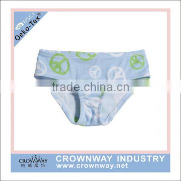 All Over Print Cute Young Girls Underwear Panties With Elastic Waistband