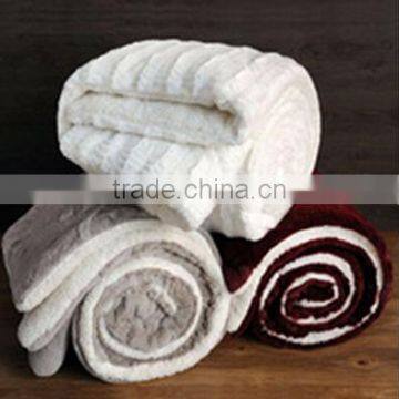 Faux Fur Flannel Plain Colour Quilt Blanket Pillow Handmade Patchwork Quilt Needlework Bed Linen Bedclothes 16 photo-3