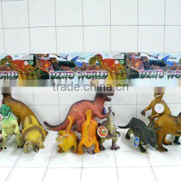 plastic 3d miniature dinosaur model toy