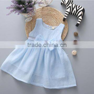 Baby Clothes Wholesale Hot Sale Chiffon Cheap 2017 Baby Clothing Children's Boutique Sleeveless Pink Summer Girl Dress photo-2