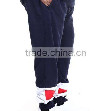 Adjustment Draw-strings Waistline Pants Pieced Contrasting Color Block Design Sweatpant Plus Size Casual Pant photo-3