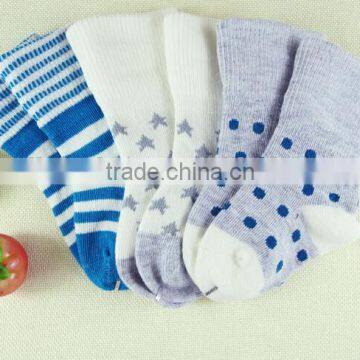 nice fashion spoft touch 100% cotton knitted baby socks